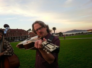 Paul McCue on guitar