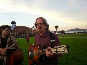 Noah Grant on bass, Paul McCue on guitar